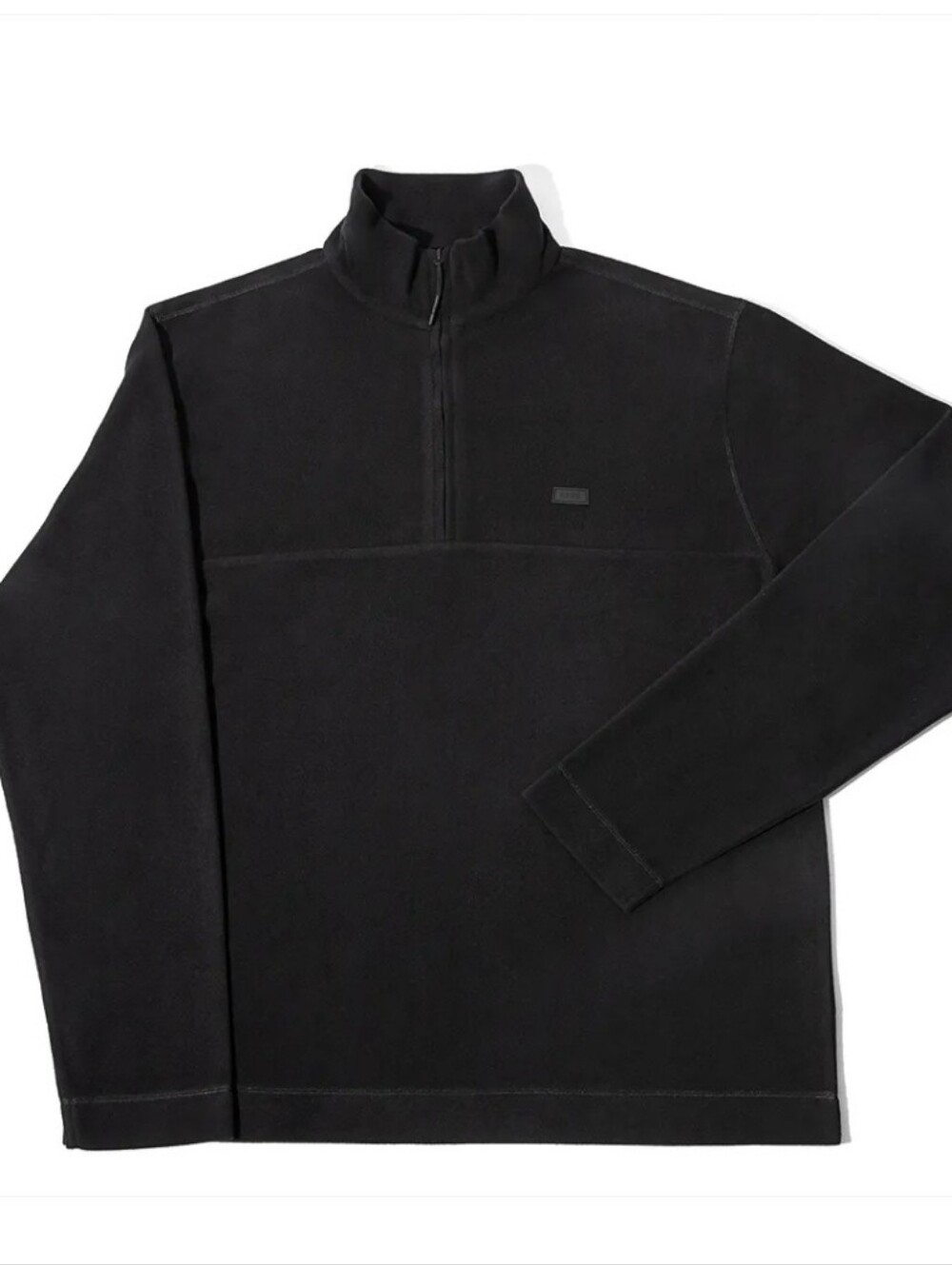 NWT Rains X Addis Black Half-Zip Fleece Pullover Water Resistant Large $110